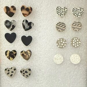 Large stud earrings